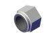 Nut. M10-1.5 Nylock Zinc