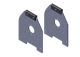 Bracket,  Int Housing Aluminum Endcaps- PAIR