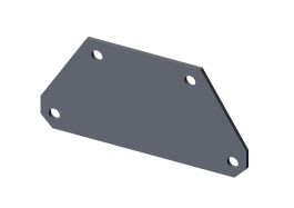 Plate, Triangular Sliding Pivot Mounting Plate (Each)