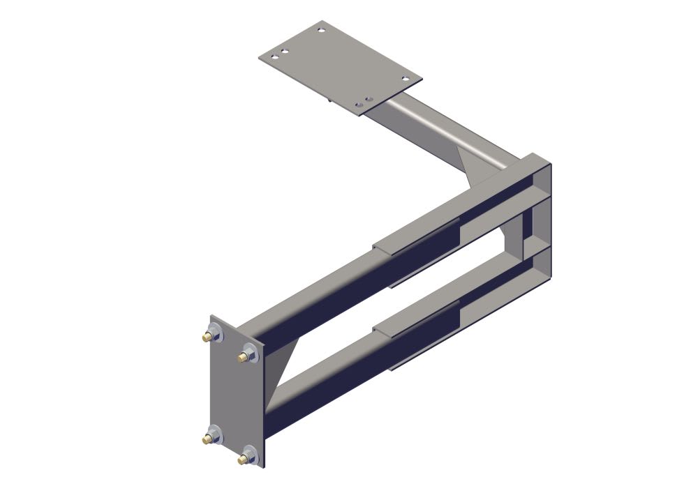 Adjustable Forward Pivot Mount, 6&8 Spring Top Mount (rhs)